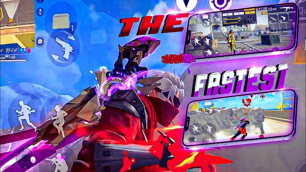 THE FASTEST Freestyle Player In Free Fire☠️📳|| Best Three Finger Custom HUD⚙️🎯|#zeroxff #freefire