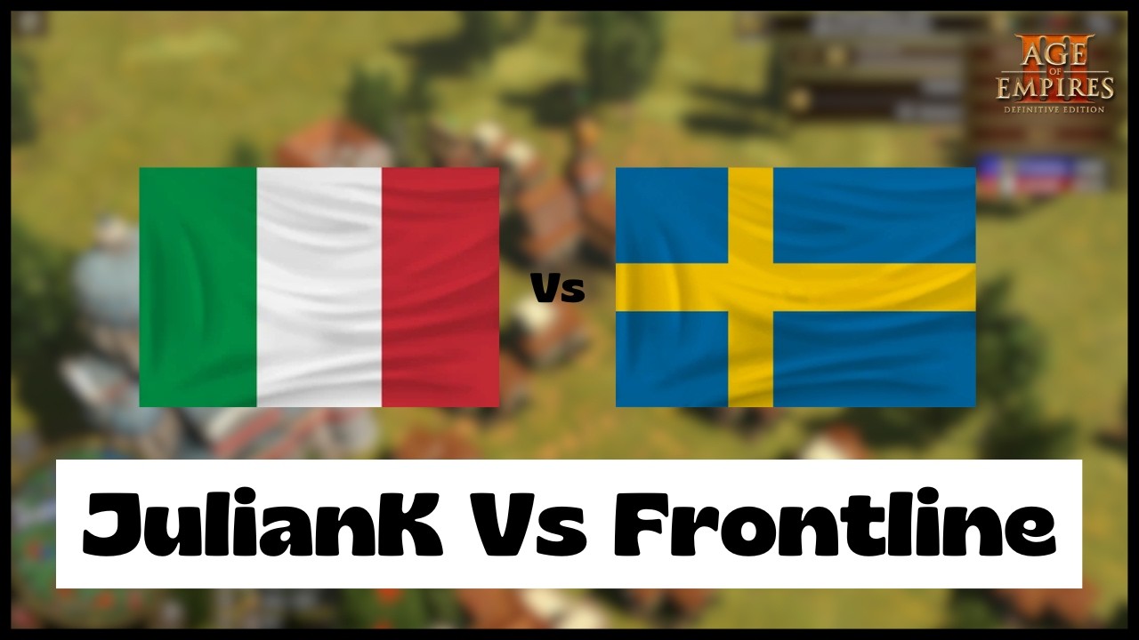 Age of Empires 3- Italy Vs Sweden | [τKc] JulianK Vs Frontline | Aoe3 DE | 1v1 Pro Game | 4K