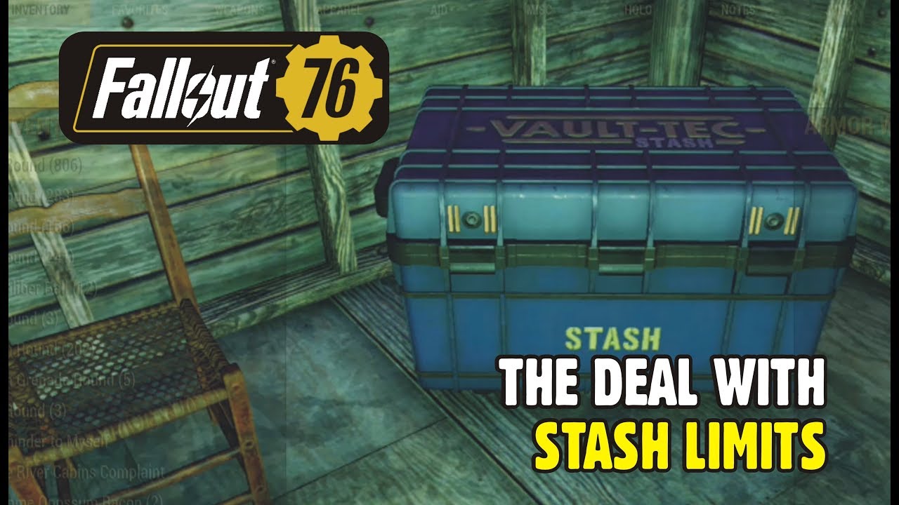 FALLOUT 76: The Deal With Stash Limits and Other Concerns