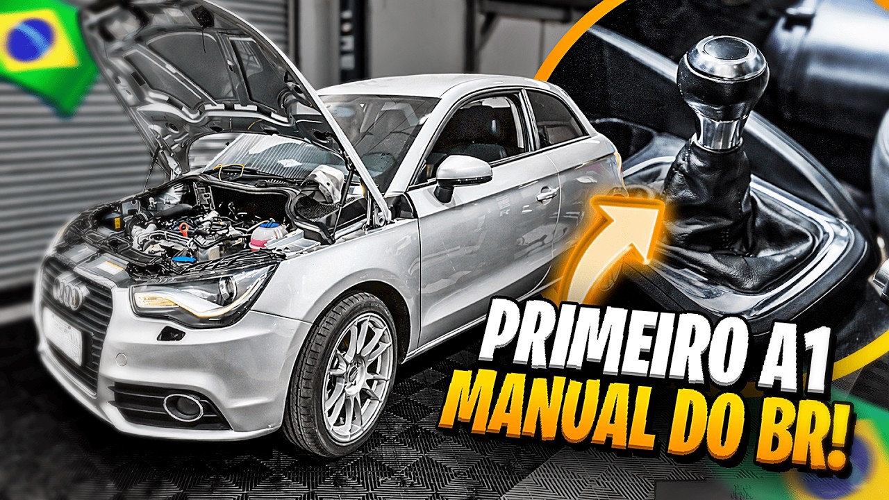 PRIMEIRO AUDI A1 MANUAL DO BRASIL!? SIM!! FIZEMOS!! SE LIGA NO RESULTADO 🔥🤯
