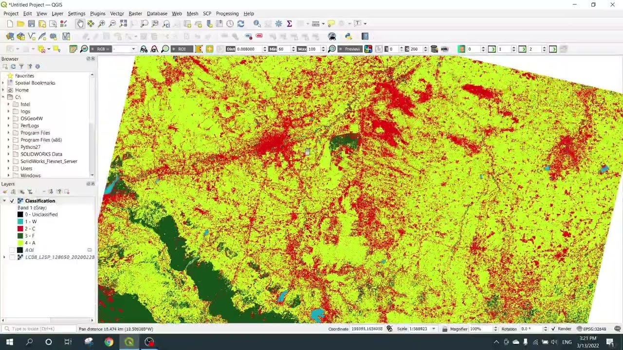 วิธีการจำแนกสิ่งปกคลุมพื้นดินด้วย QGIS - Landcover Classification using QGIS