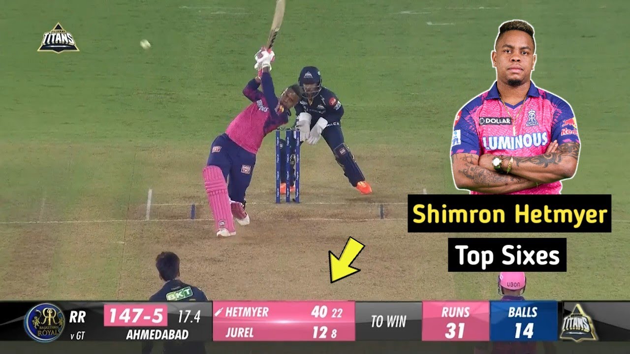 Shimron Hetmyer top 10 Massive Sixes in Cricket || Cric Thriller
