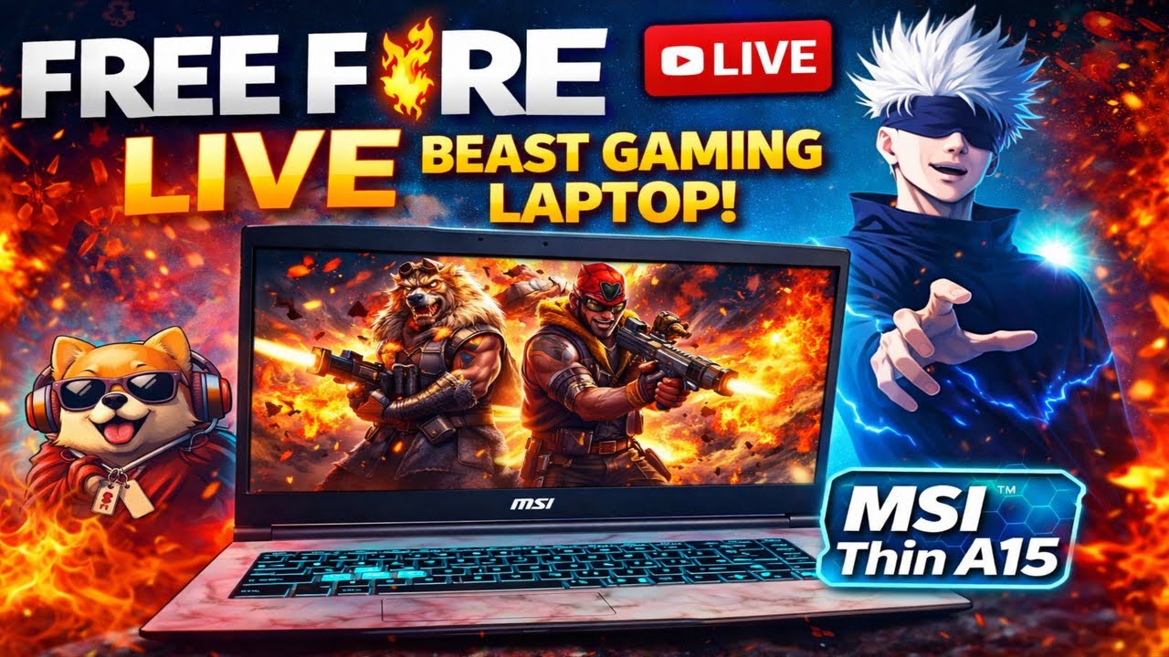 🌿 free fire live 🌿 playing br ranked 😎 2x awm speed game play 🎮 💻 on live- garena free fire