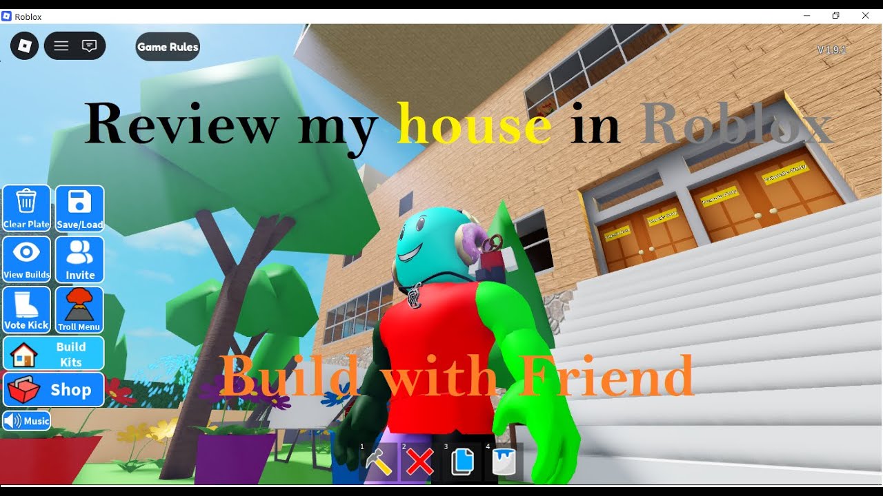 Review my house in Roblox | Build with Friend