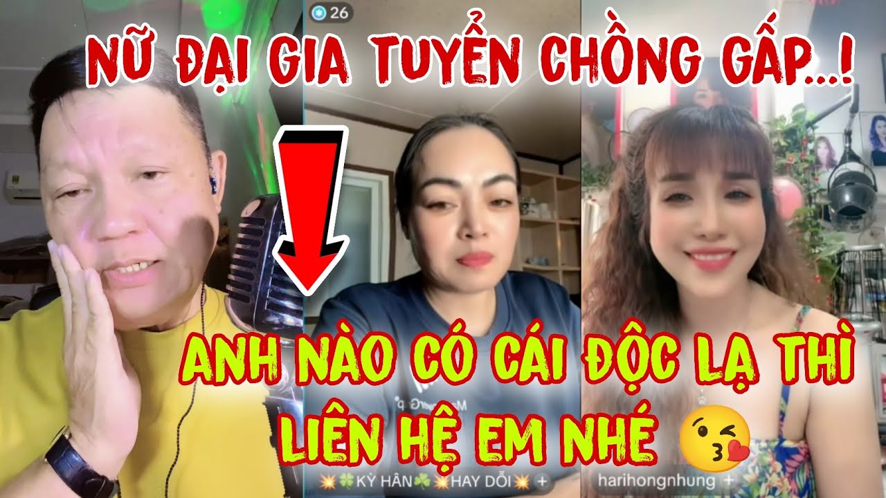 86 | NỮ ĐẠI GIA TUYỂN CHỒNG GẤP… Chị KỲ HÂN U45 ở BÌNH DƯƠNG và Chị HỒNG NHUNG U44 ở QUY NHƠN.