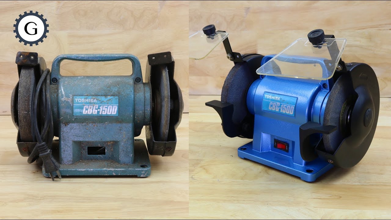 Bench Grinder Restoration | Toshiba bench grinder CBG-150D