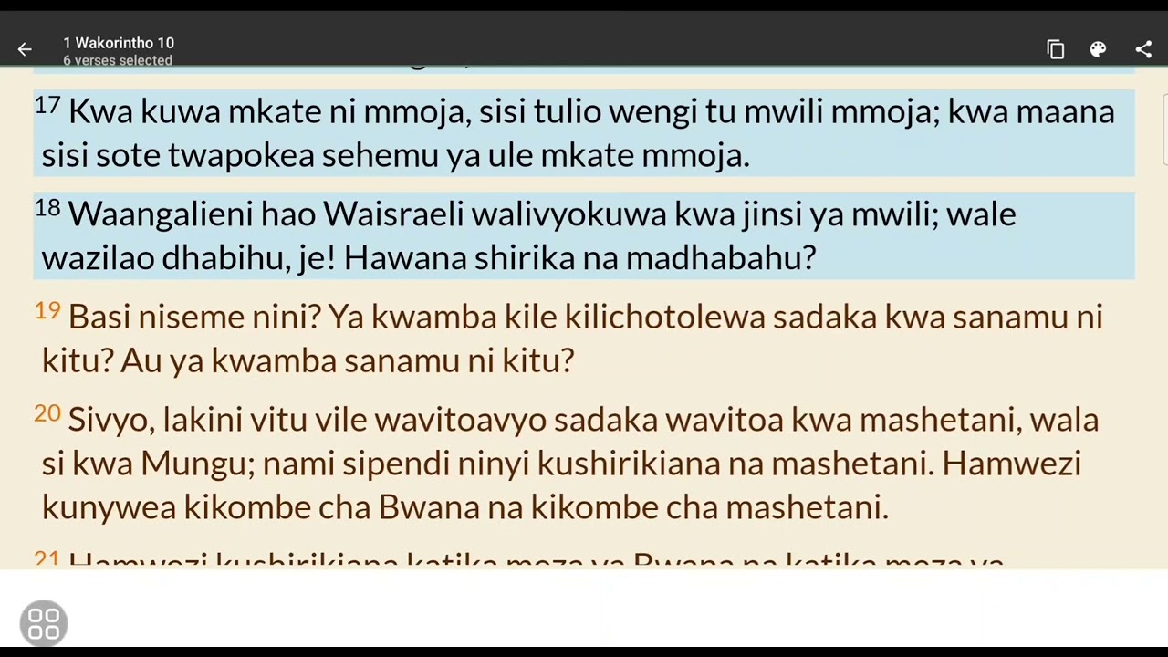1 Kor. 10:14-22 