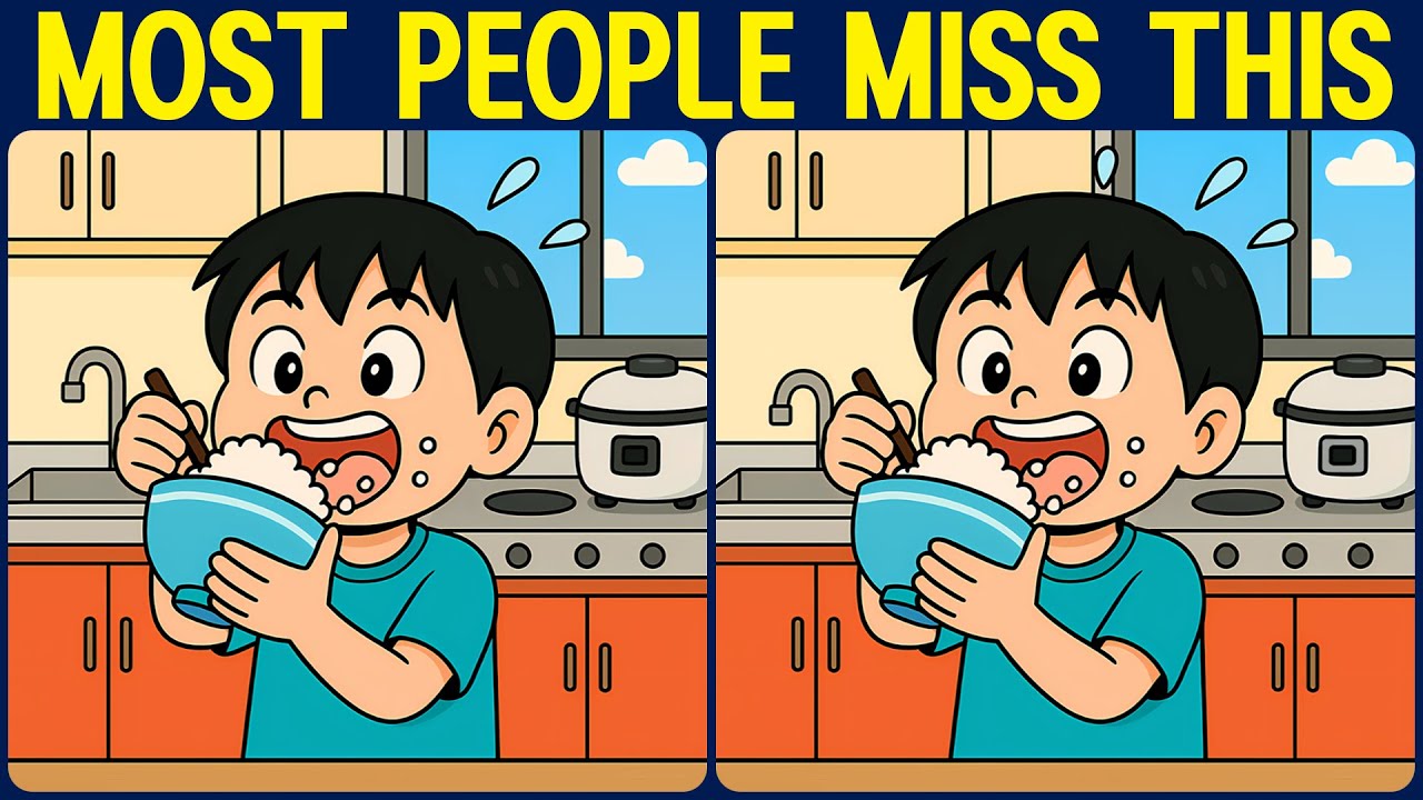 [Spot the Difference Brain Training] Can you spot what so many people are missing?