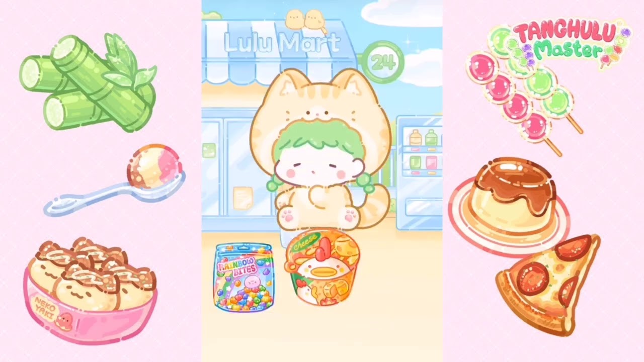 TANGHULU MASTER⛅ NEW OUTFIT AND PET + RANDOM FOOD NO TALKING ASMR🌹