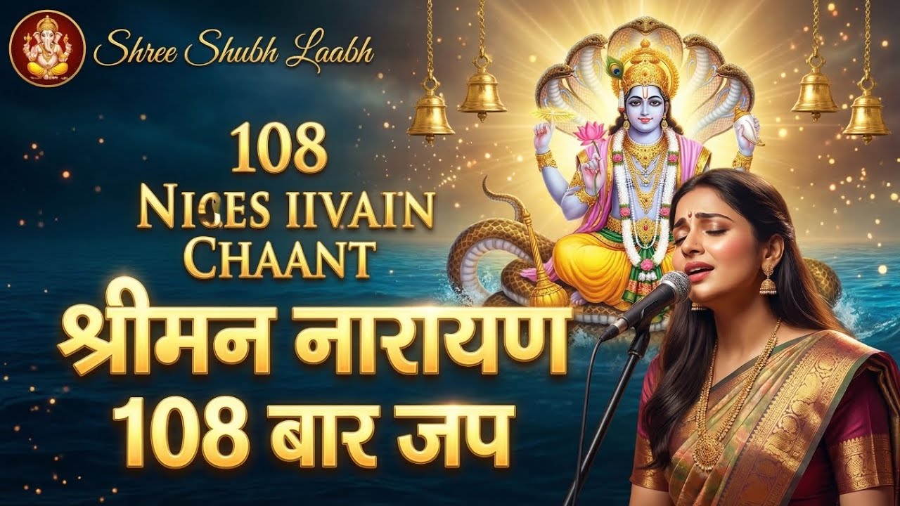 श्रीमन नारायण नारायण हरि हरि | 108 बार शक्तिशाली जप | Vishnu Mantra Chanting | Shree Shubh Laabh