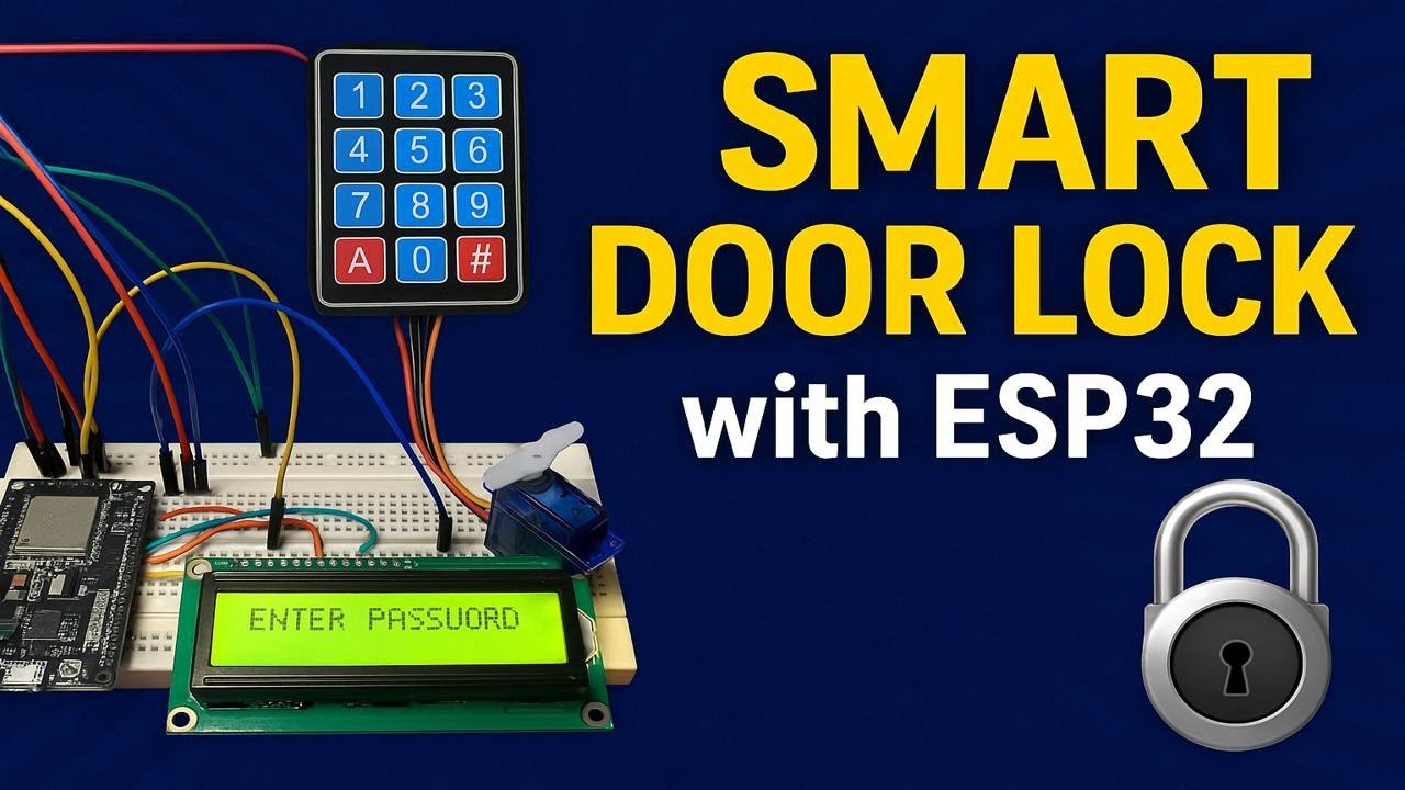 Smart Door Lock with ESP32 | Password-Protected System using Keypad, LCD & Servo Motor
