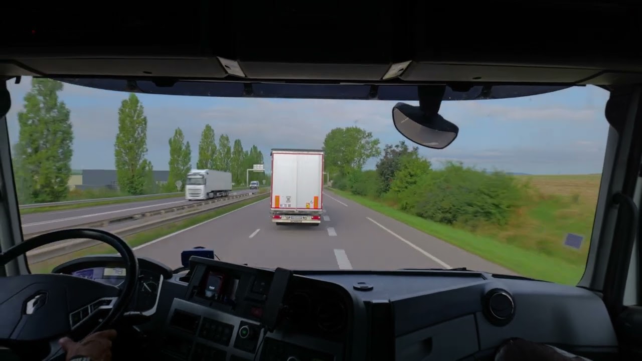 POV Truck Drive 🚛 | A31 & Countryside Roads from Laneuveville-lès-Nancy | ASMR Driving in France