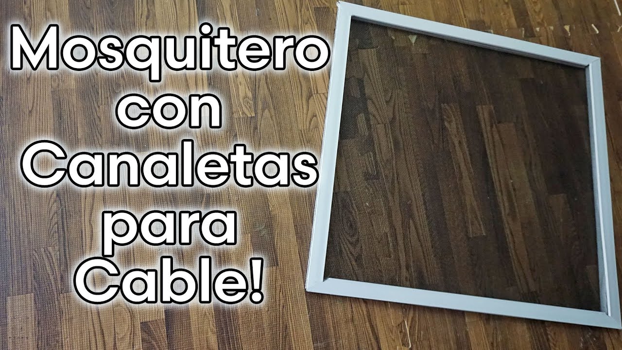 Como Hacer un MOSQUITERO CON CANALETAS PARA CABLES SUPER FACIL🦟🕷