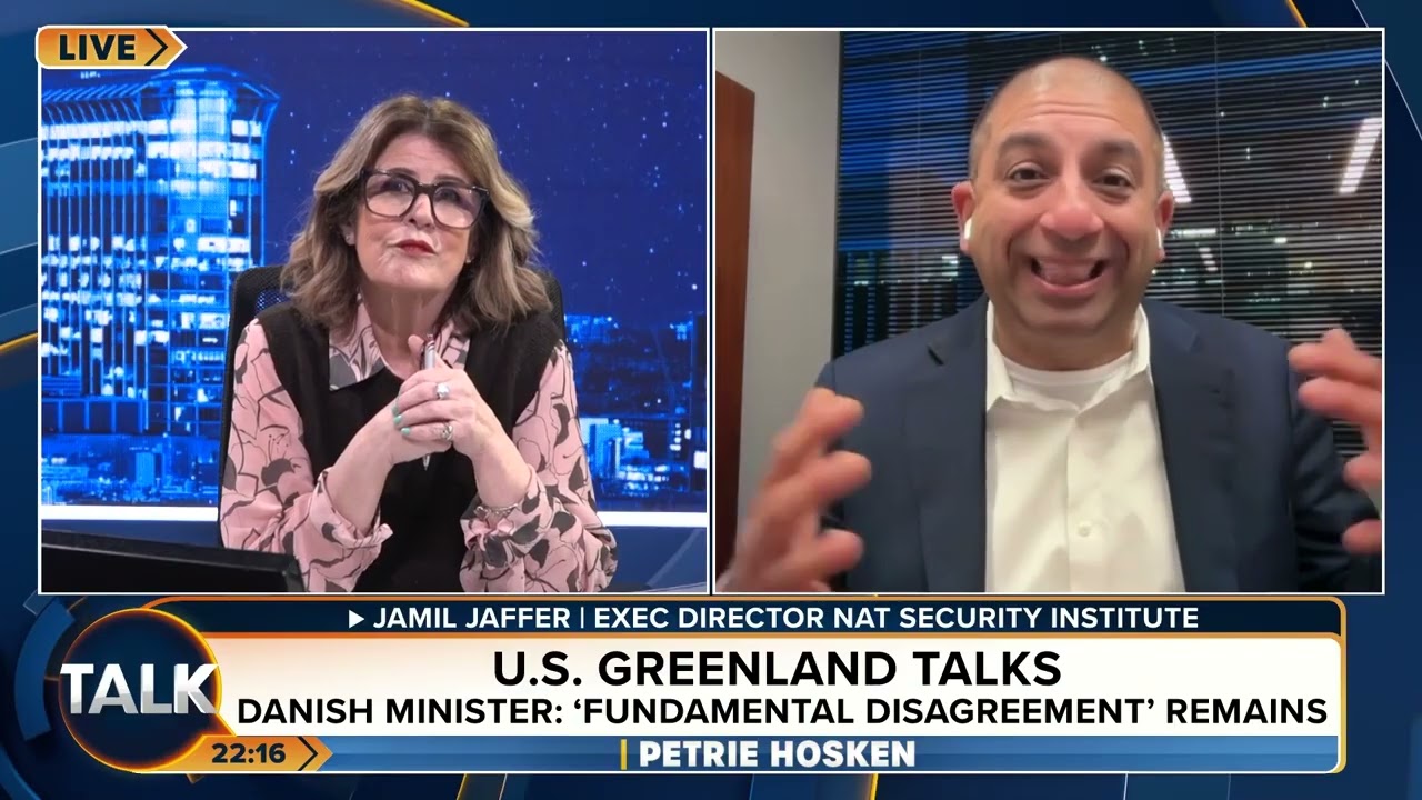 Jamil Jaffer_TalkTV with Petrie Hosken on Greenland, Venezuela, and Iran_  01.14.2026