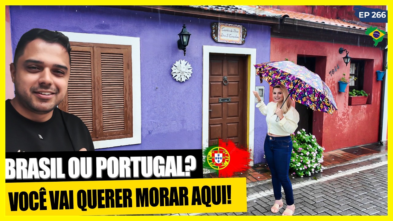 UM PEDAÇO DE PORTUGAL NO BRASIL! Porque ninguém mostra essa VILA PORTUGUESA?!