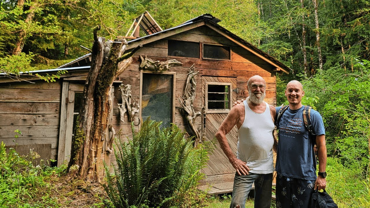 2 Days Overnight Camping in Neighbor Al's Off Grid Sauna Cabin