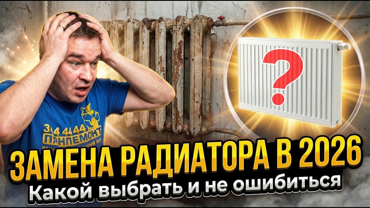 КАК ЗАМЕНИТЬ И ВЫБРАТЬ РАДИАТОР ОТОПЛЕНИЯ В 2026? Алюминиевые. Стальные. Биметаллические. Чугунные