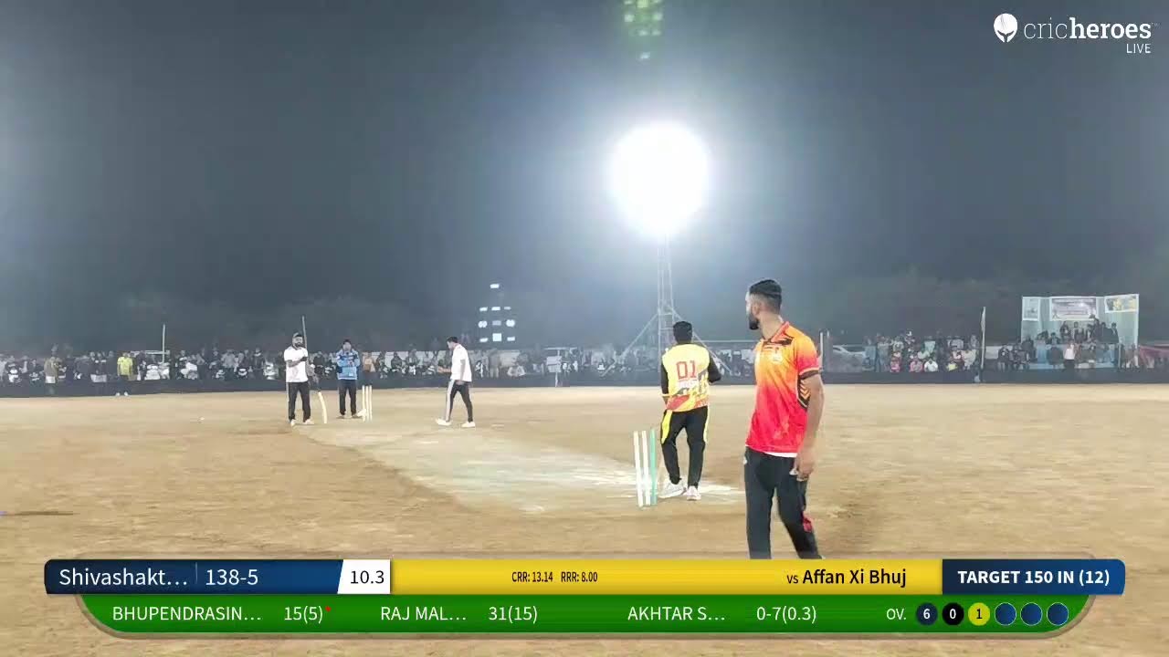 Affan Xi Bhuj vs Shivashakti Xi Mundra Live Cricket Match | Salaya Sport Club Nurmamad Shera Cup 20