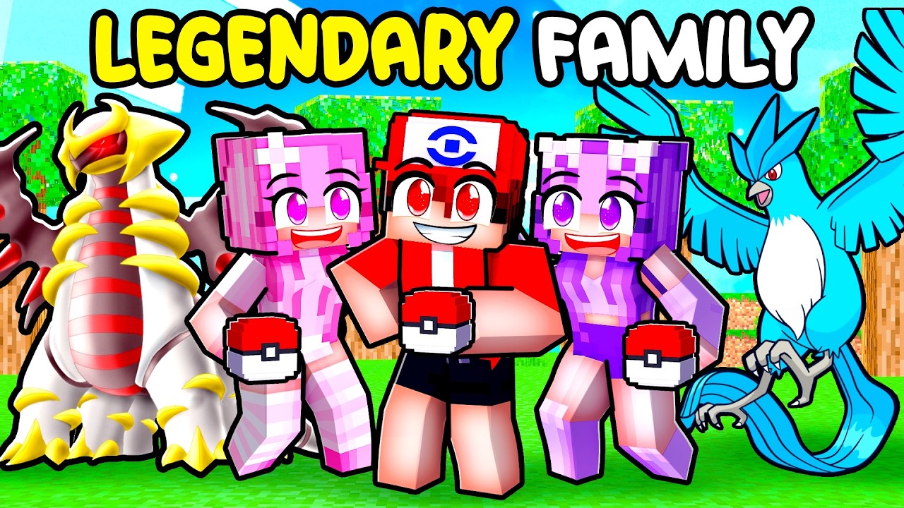 Having a LEGENDARY POKEMON FAMILY in MINECRAFT!