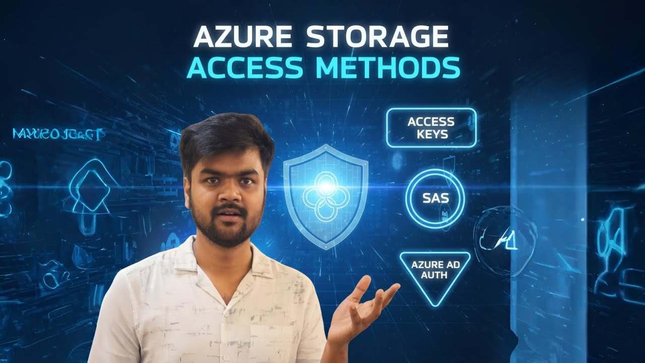 Azure Storage Account Connection Methods Explained | Anonymous, Access Keys, SAS & Entra ID auth.
