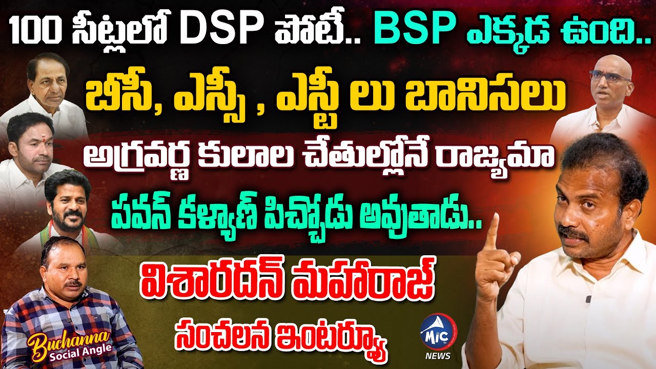 DSP Visharadan Maharaj Sensational Interview | Buchanna Muchata | BSP, BRS, Congress | Mic Tv News