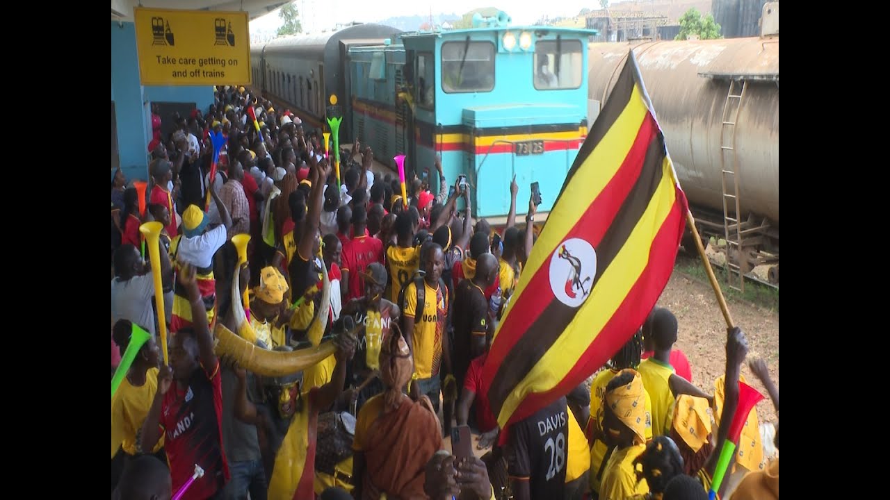 HOW FANS STORMED UGANDA RAILWAYS FOR THE TRAIN EXPERIENCE A HEAD OF UGANDA VS S. SUDAN AT NAMBOOLE
