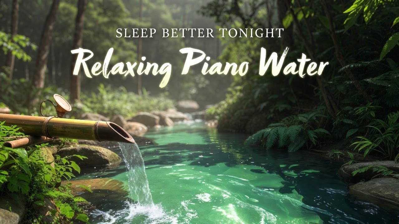 Relaxing Piano with Mountain River Flow 🌿 Stress Relief Music for Deep Sleep and Relaxation