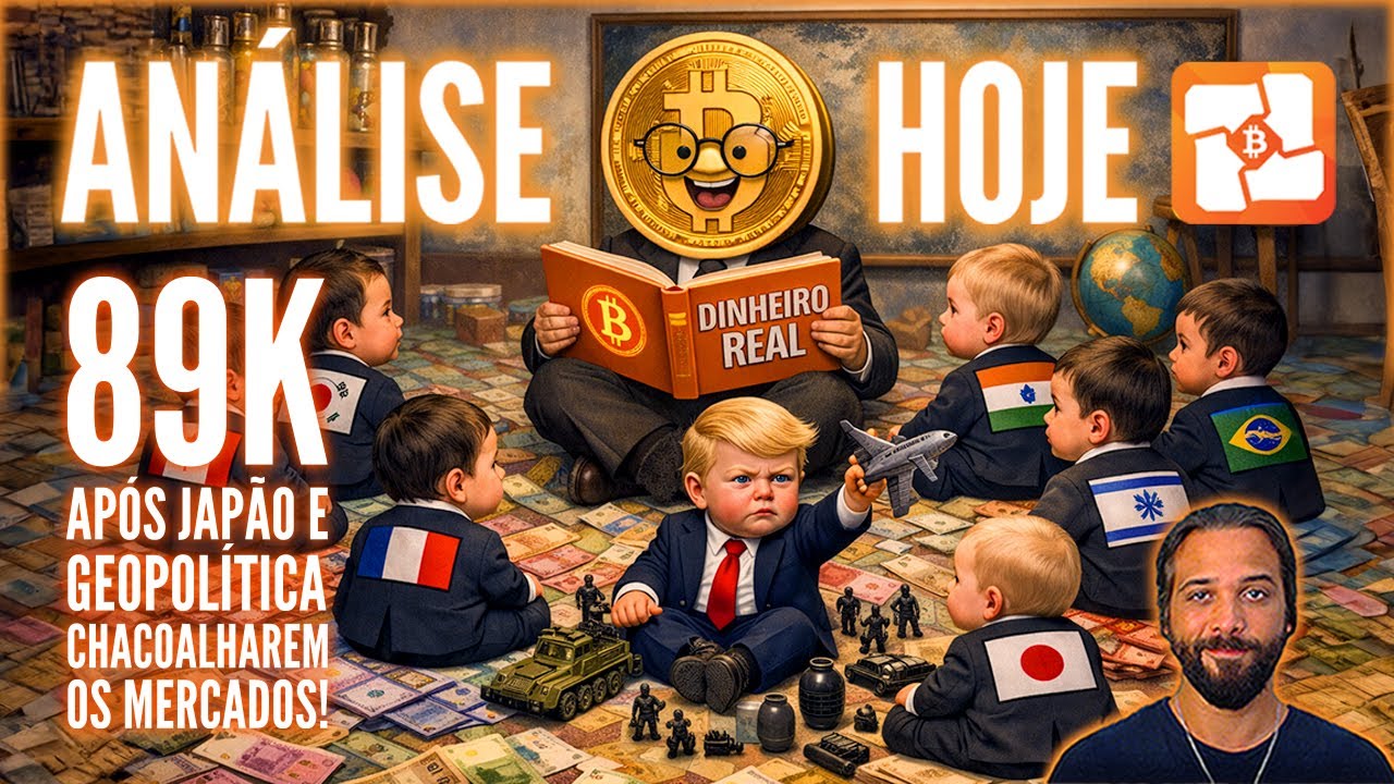 ⚠️🩸BITCOIN HOJE: DE VOLTA AOS 89K AP&Oacute;S TURBUL&Ecirc;NCIA GEOPOL&Iacute;TICA E JAPONESA NOS MERCADOS! TRUMP TACO?!
