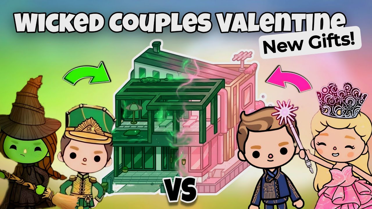 Elphaba & Glinda Modern Mansion Challenge😱 Who&rsquo;s the best couple? [ Toca Boca x Wicked NEW UPDATE! ]