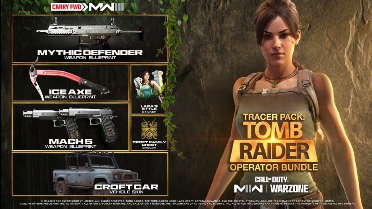 MW2 - Tracer Pack: Tomb Raider Operator Bundle Warzone 2