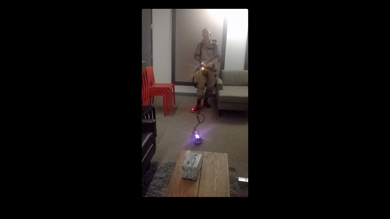 Ghostbusters Tech Demo + Matty Ghost Trap With Smoke!