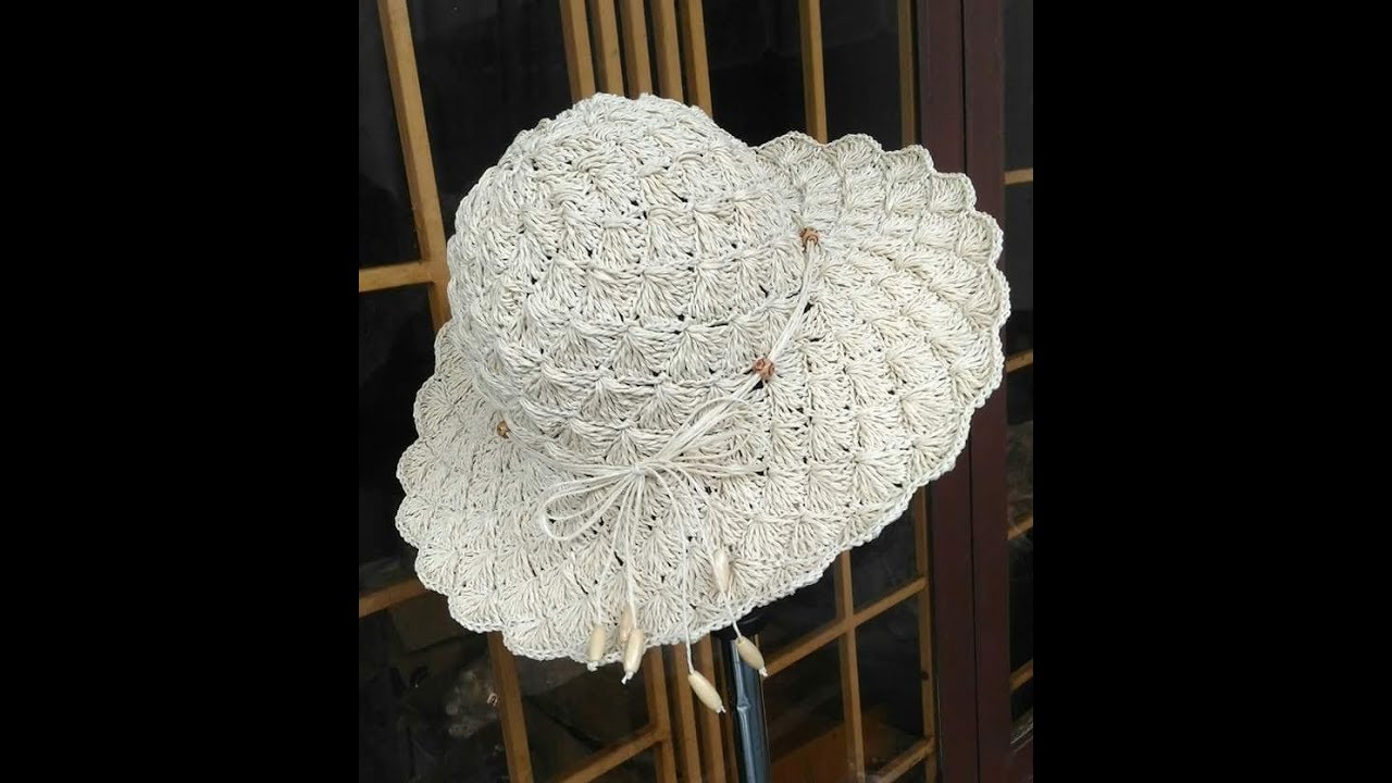 [Crochet] Mũ Sò Sợi Cối (P2) - How to croched summer hat