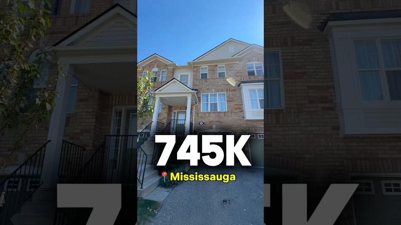 3-Bedroom Mississauga Townhouse | Only $50K Down Payment 💰