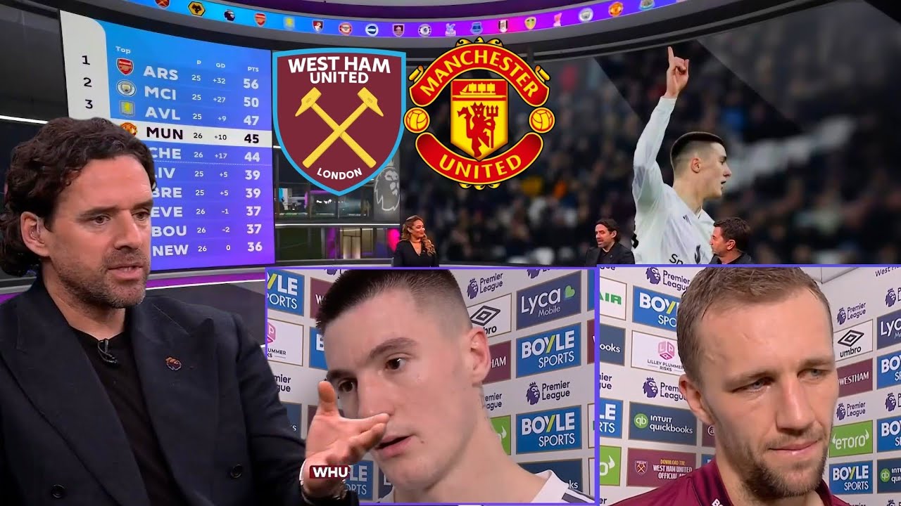 West Ham vs Manchester United 1-1 Heartbreak for West Ham 💔 Šeško 96’ Equaliser vs Man United