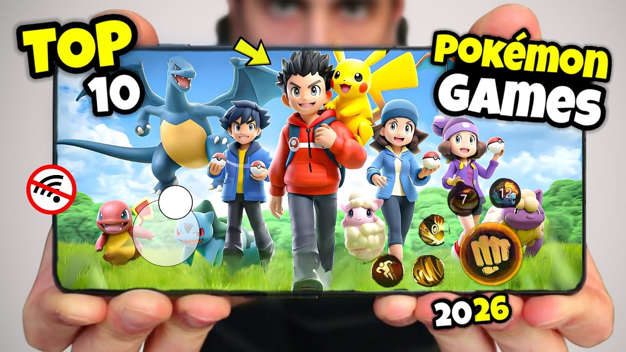 Top 10 Best Multiplayer Working Pokemon Games For Android And IOS In 2025 High Graphics 4k 🤯