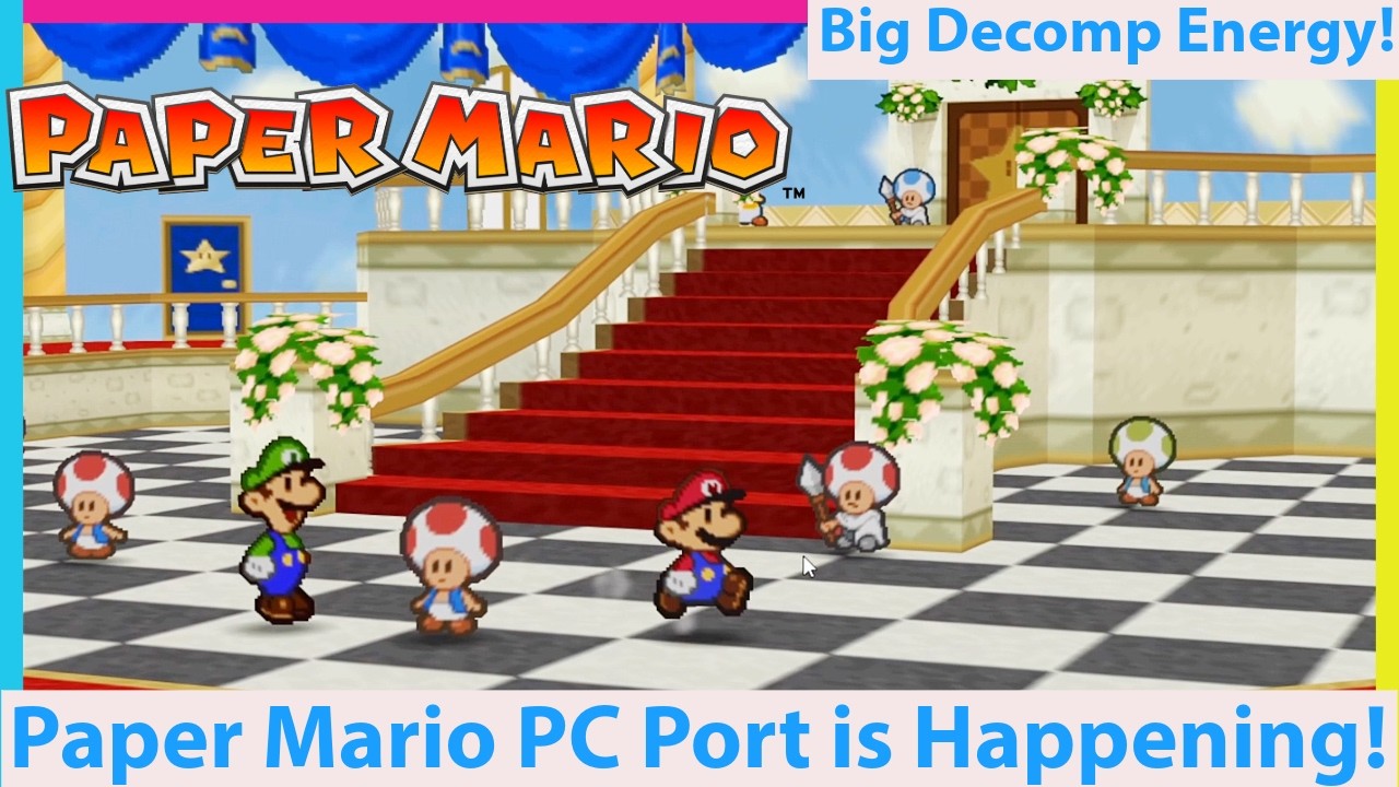 Paper Mario PC Port is in the Works! Harbour Masters is On It