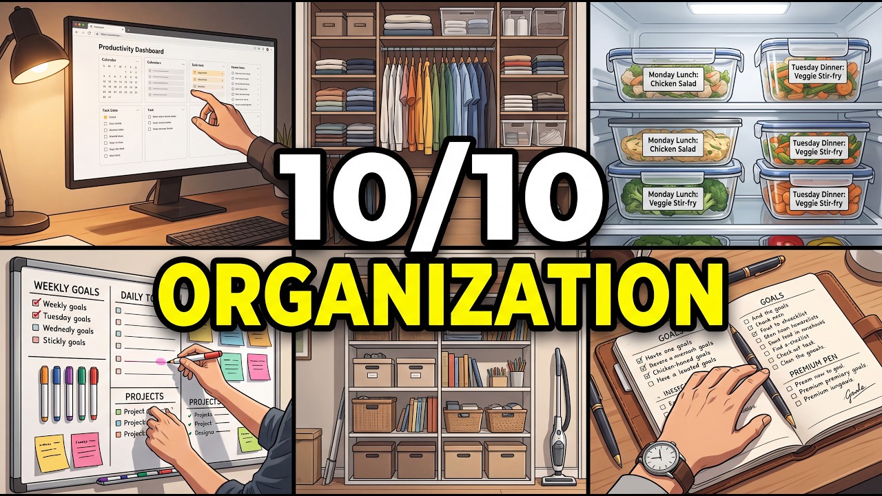 How to Build a 10/10 Organized Life: The Complete Guide