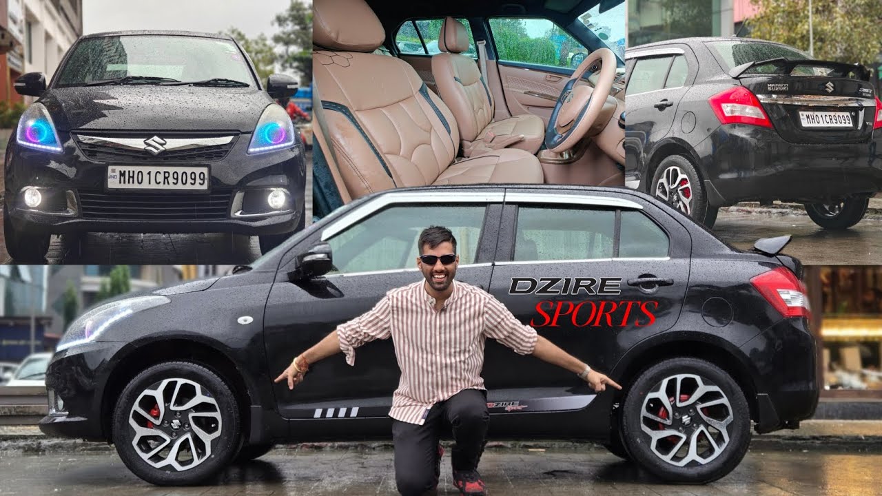 BEST MODIFIED DZIRE 2015 IN BLACK COLOR WITH 16