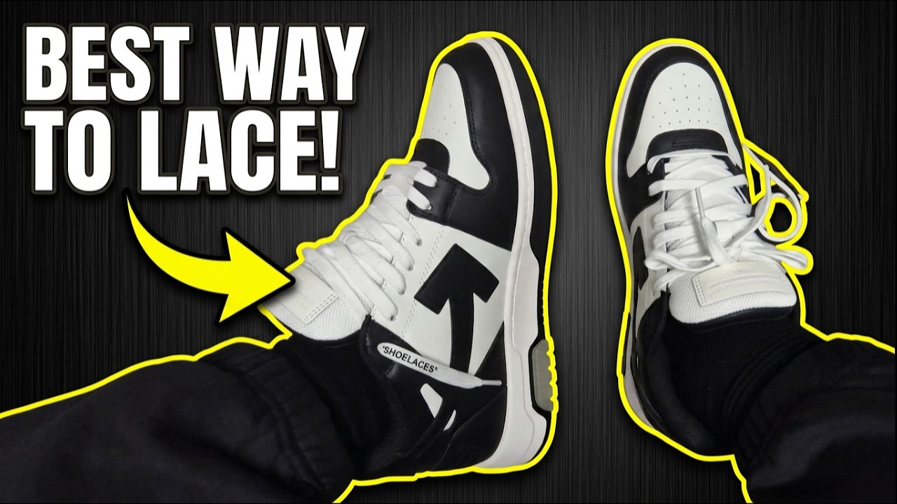 HOW TO LACE OFF-WHITE OUT OF OFFICE LOW (BEST WAY) 🔥