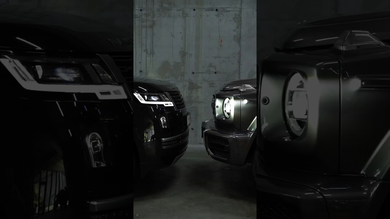 Range Rover vs G Class Mercedes | Eye Cleaner mercedes G class and Land Rover compression #luxury