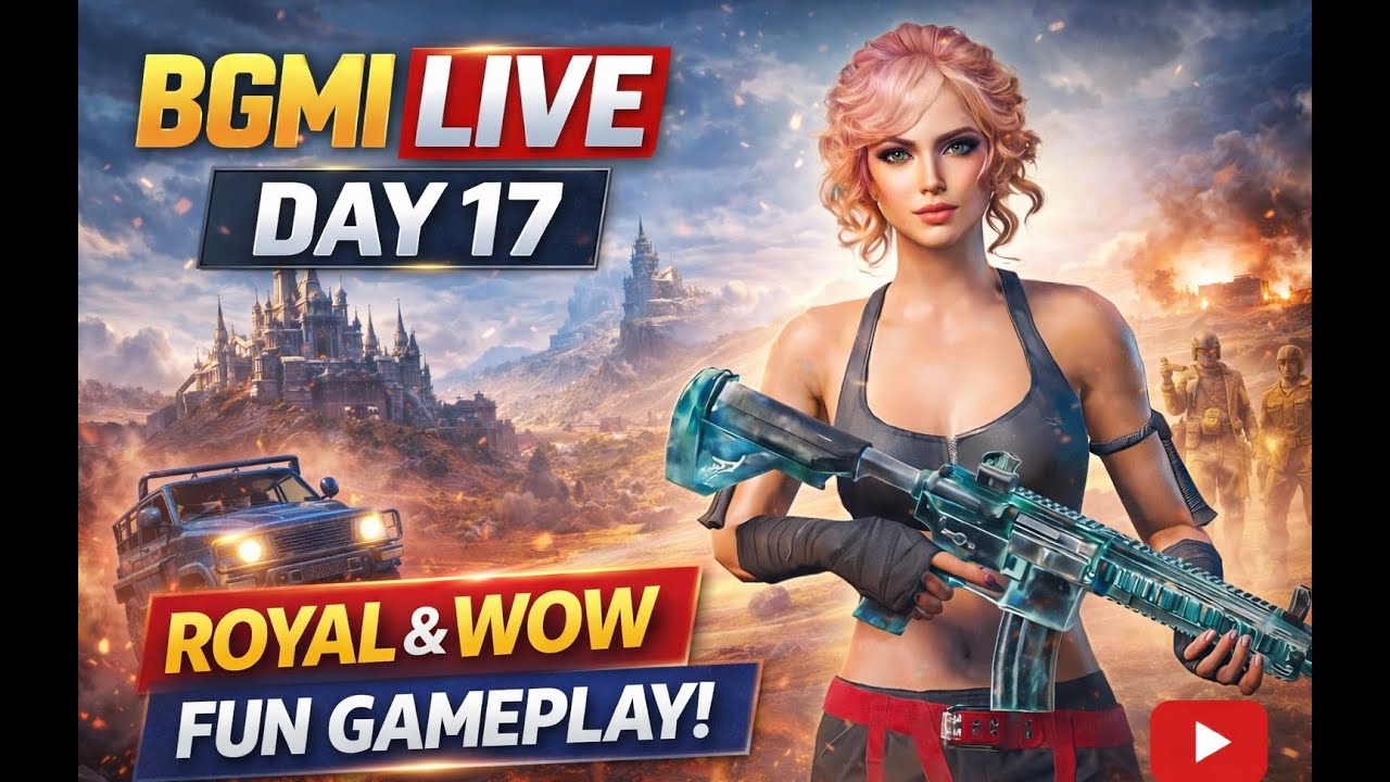 BGMI LIVE 🔴 Day 17 | Ultimate Royal & Wow Fun Gameplay 🔥 🔴🤩