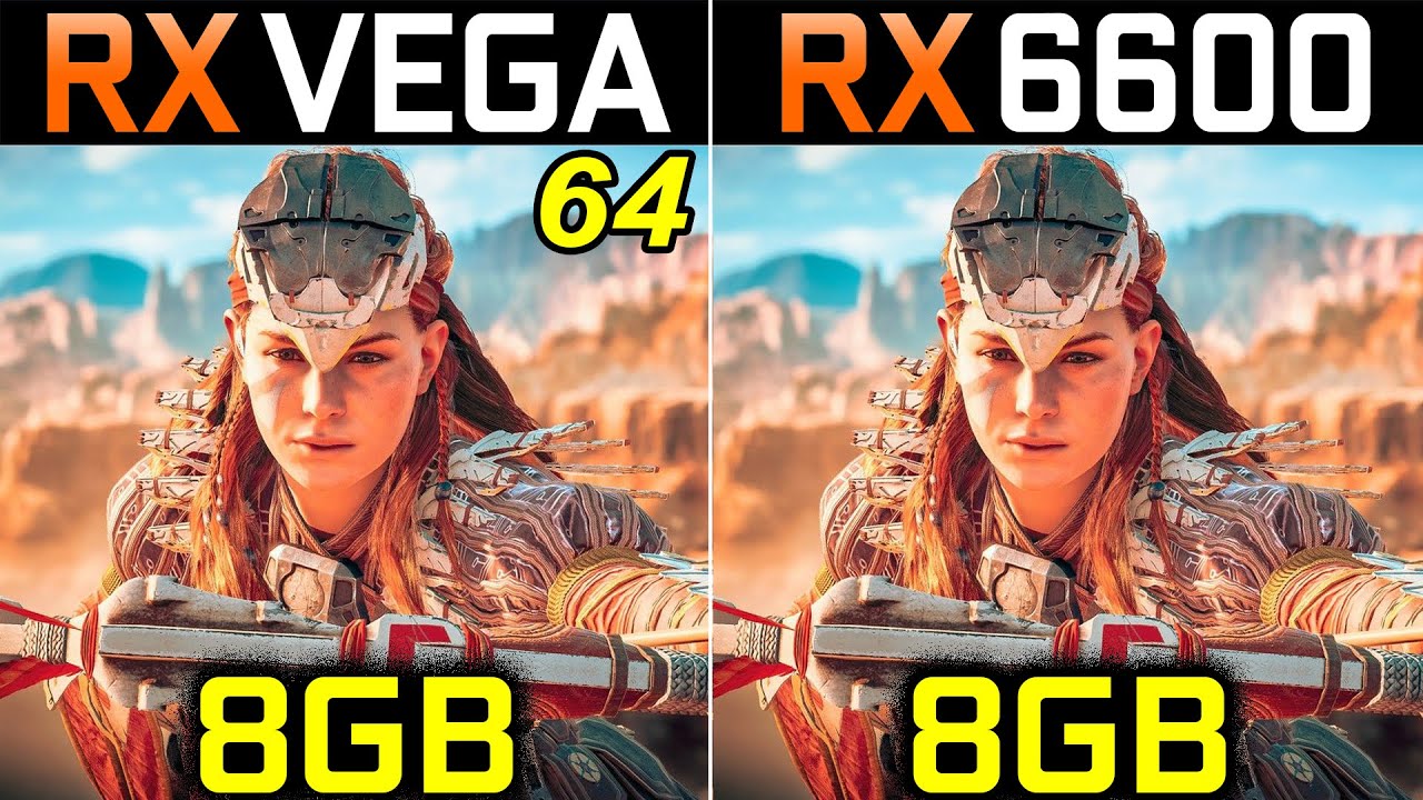 RX Vega 64 Vs. RX 6600 | 1080p and 1440p | New Games Benchmarks