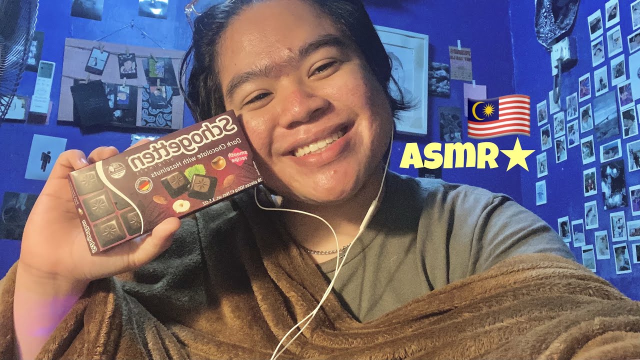 ASMR: eating choc bars🍫+chitchat life updates ⋆.˚ ☾⭒.˚