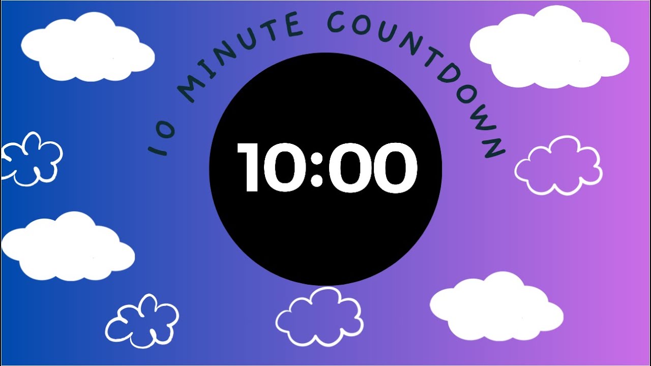 10 MINUTE CLEAN UP TIMER - with upbeat music and colourful visuals