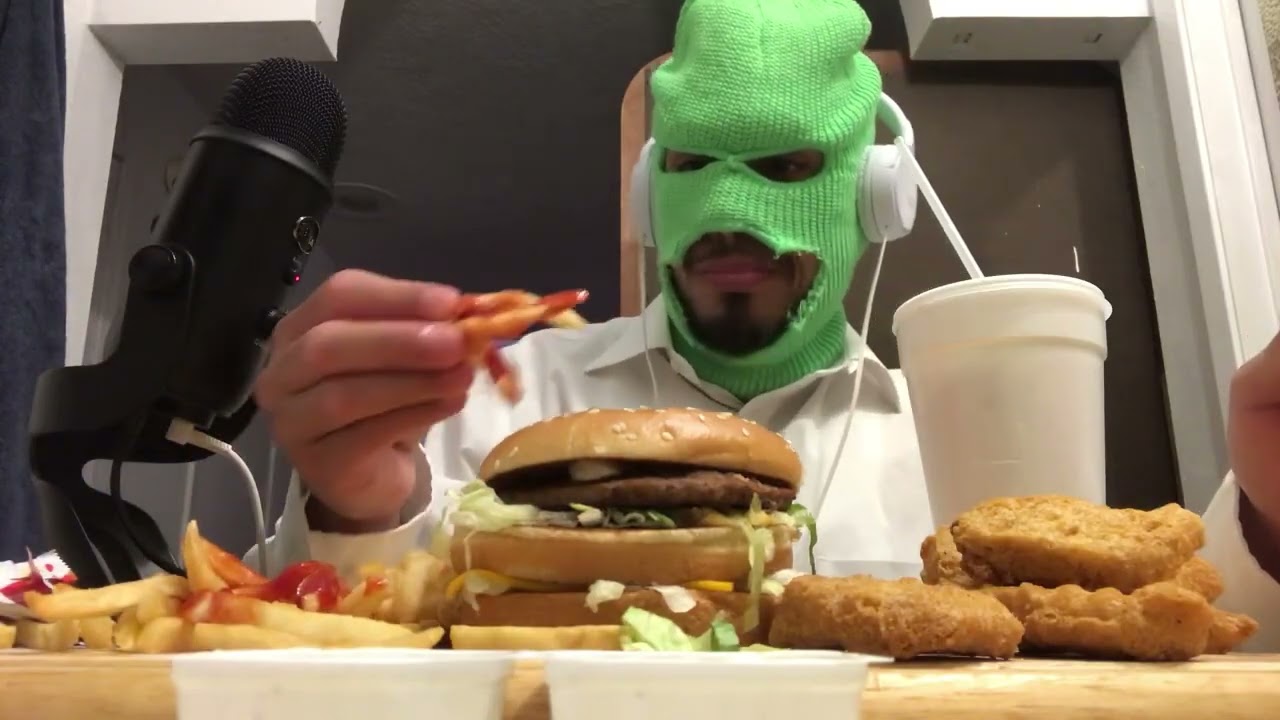#ASMR MACDONALD BIG MAC & CHICKEN NUGGETS #ASMREATING