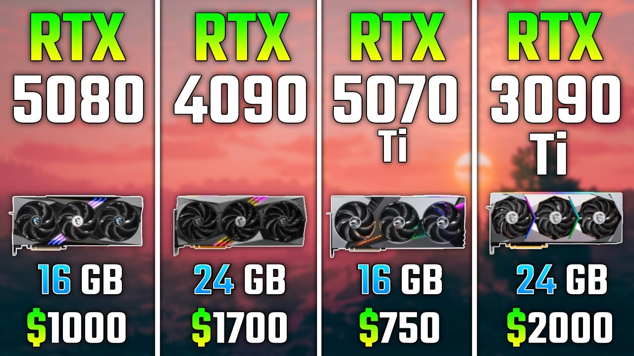 RTX 5080 vs RTX 4090 vs RTX 5070 Ti vs RTX 3090 Ti | Test in 7 Games