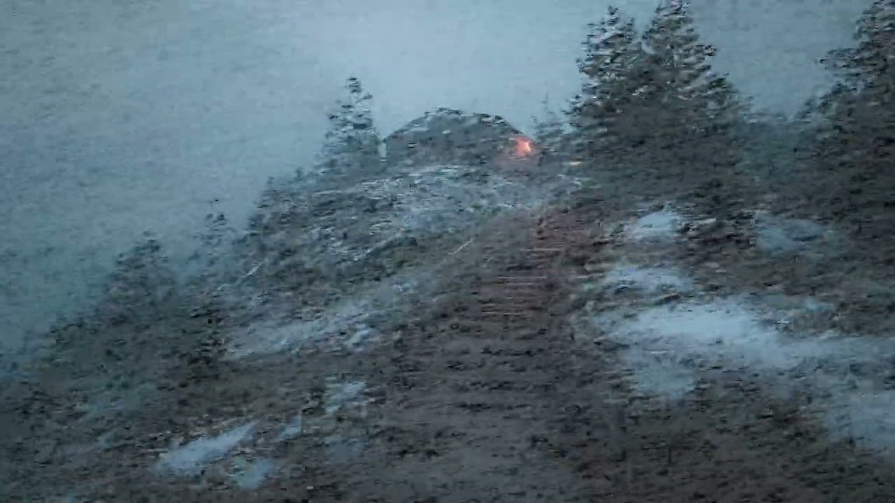 Isolated Hilltop Cabin Battling a Brutal Blizzard Night | Howling Winds, Deep Snow, Winter Silence