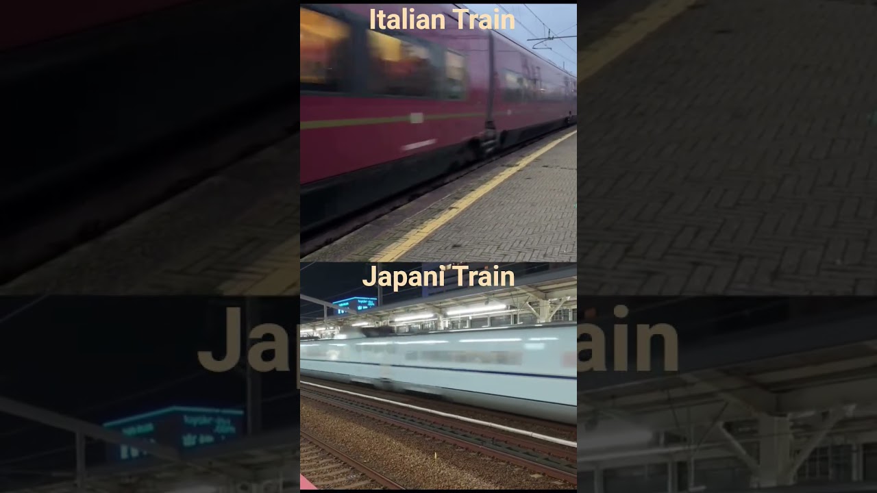 Italian Train vs Japani train 