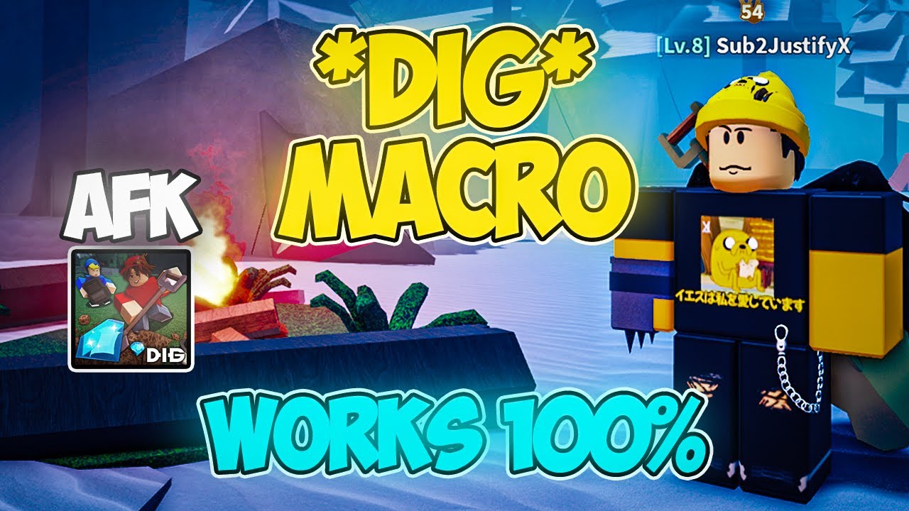 МАКРОС *AFK* в Roblox DIG (Работает 100%) | Как использовать макрос в Roblox DIG
