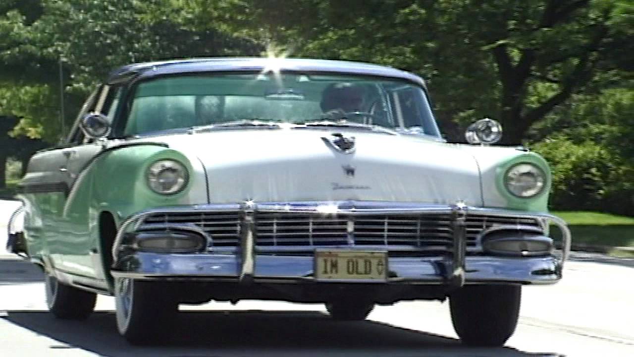 1956 Ford transparent roof  We go for a ride!